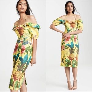 Beautiful farm rio dress! slight small hole by zipper